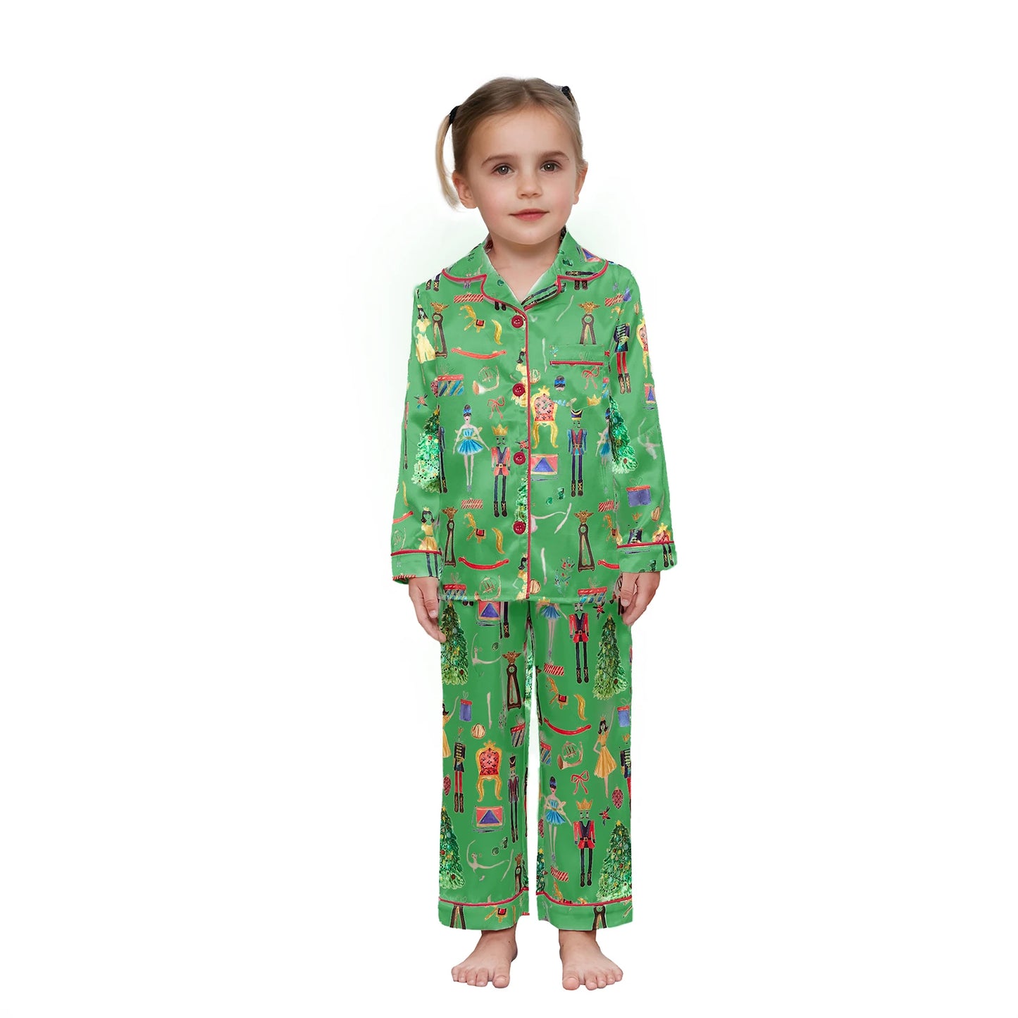 Matching Christmas Pajamas Set for Family Mommy and Kids