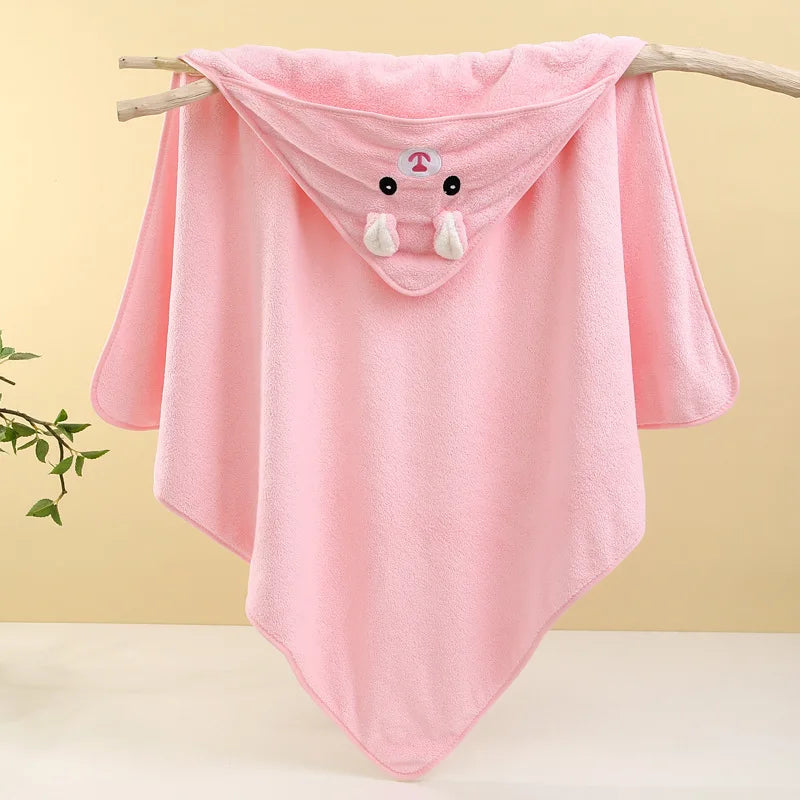 Cute Newborn Baby Bath Towel Blanket Soft Absorbent Girl Boy