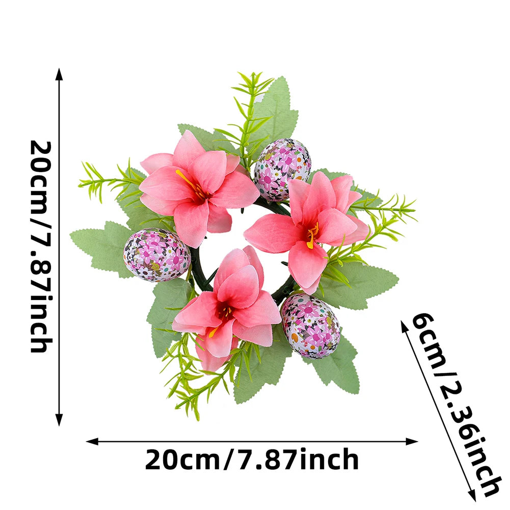 Easter Front Door Spring Cross Wreath