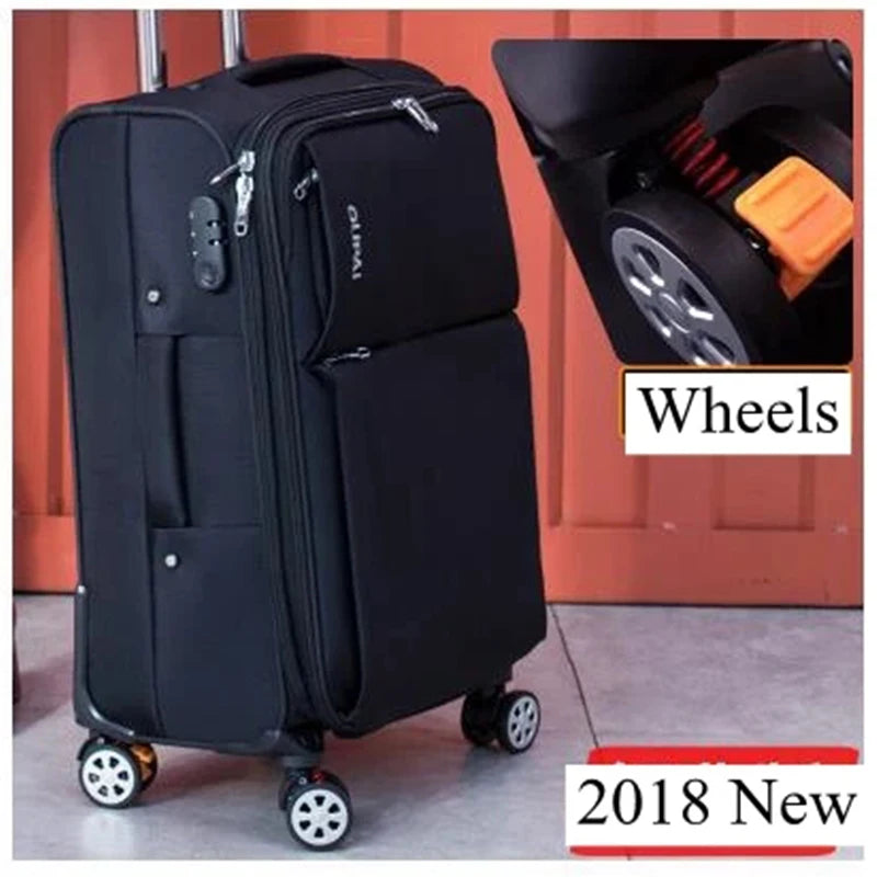Travel Suitcases 20/22/24 Inch Rolling Luggage Unisex Business Waterproof Travel Bag Luggage Trolley