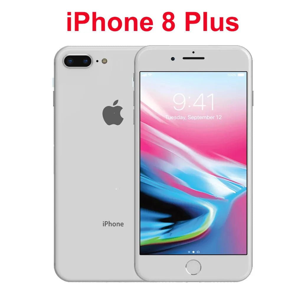Original iPhone 8/iPhone 8 Plus Phone 8P 4.7'/5.5' Retina IPS LCD RAM 3GB ROM 64/256GB Hexa Core 12MP iOS 4G Unlocked