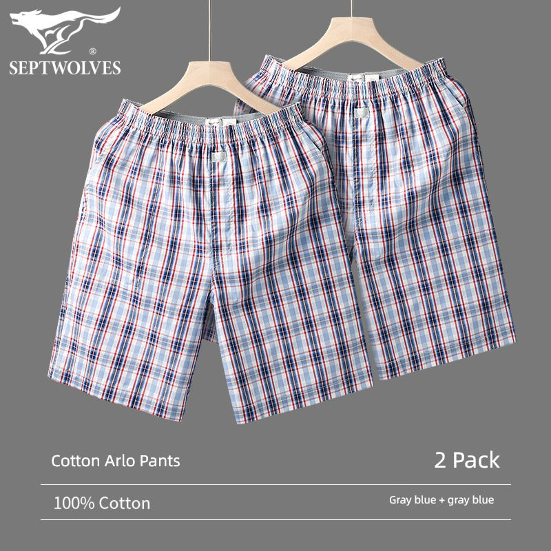SEPTWOLVES Cotton Large Size Household Underwear Sports Men