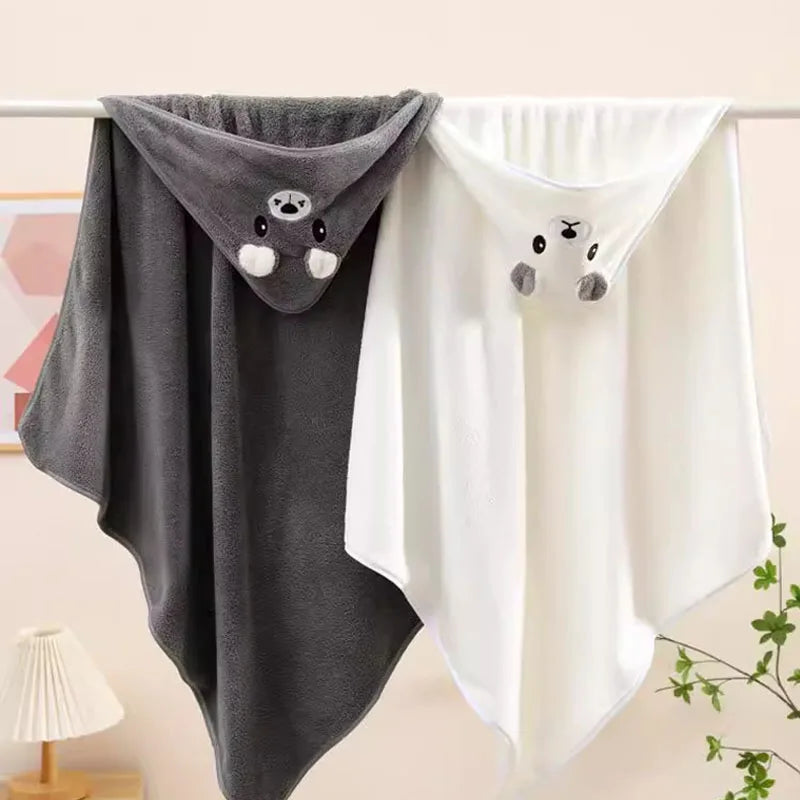 Cute Newborn Baby Bath Towel Blanket Soft Absorbent Girl Boy