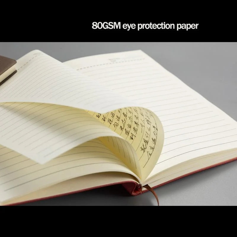 A5 A6 Notebook Leather Office Journal Diary Notepad