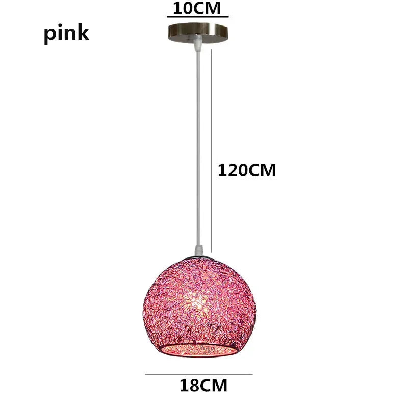 Color Aluminum Wire Chandelier Lighting Fixtures