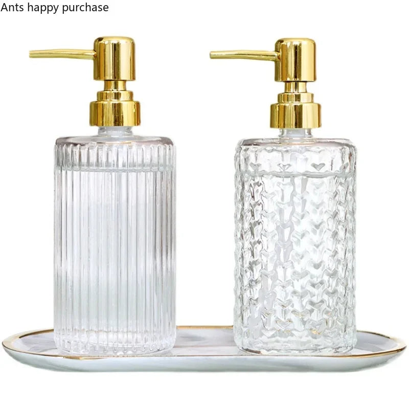 Transparent Bathroom Accessories Soap Bottle Dispenser