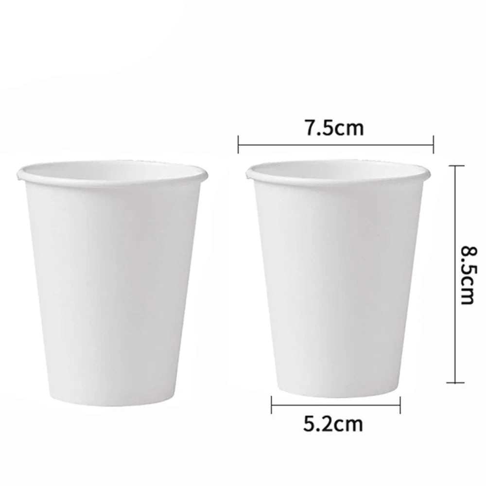 10/20/30/50/100pcs Disposable Paper Cups Solid Color For Water DIY Birthday Wedding Party Picnic BBQ Travel and More