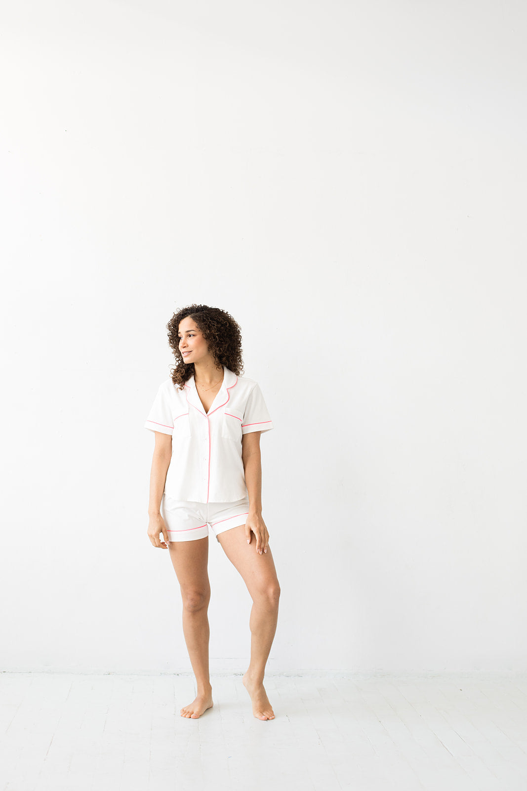Classic Luxury Short Pajamas in Brushed Pima Cotton