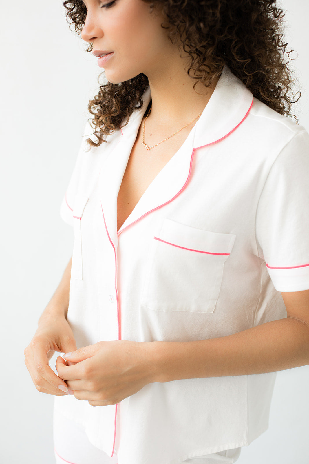 Classic Luxury Short Pajamas in Brushed Pima Cotton