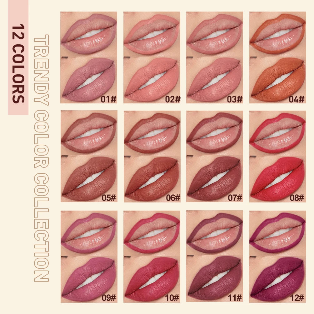 2pc Lipstick Lip liner Pencil Waterproof Long Lasting