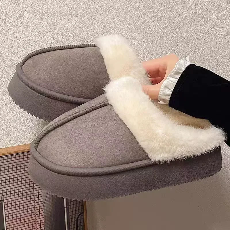 Winter/Autumn Warm Women Fashion Slippers Shoes Indoor/Outdoor EVA Thick Sole Anti-Slip Unisex