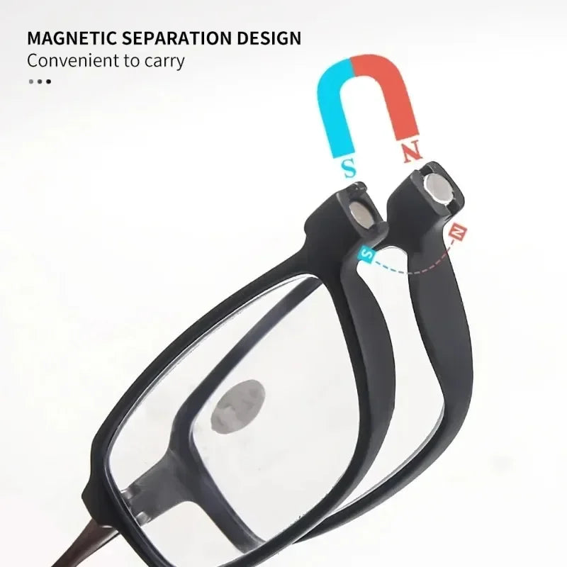 DML Ultralight Reading Men Women Glasses Hanging Stretch Anti-fatigue Presbyopia Unisex Glasses Diopter +1.5+3.5
