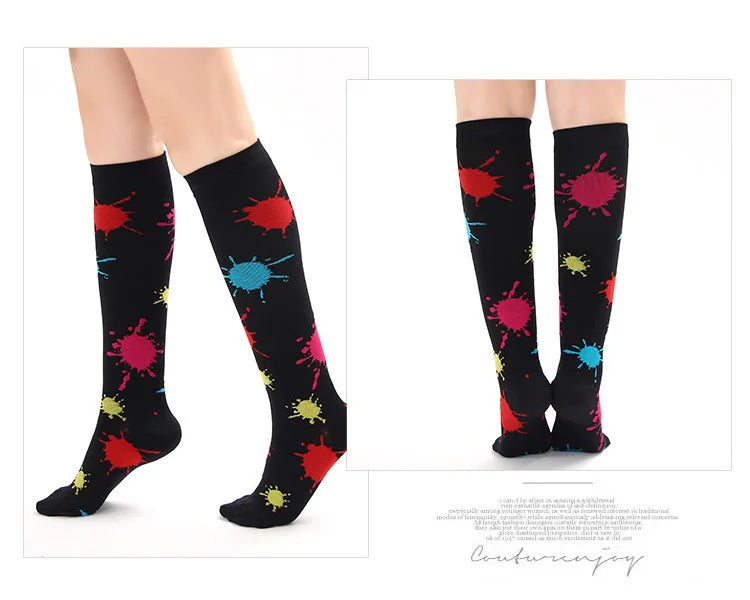 New Compression Socks Men Women Graduated 20-30 Mmhg Fit For Medical Edema Diabetes Varicose Veins, Running Compression Socks