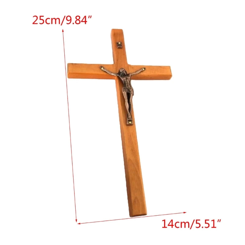 Catholic Jesus Christian Wall Hanging Cross Prayer Religious Ornaments Gift Church Decoration