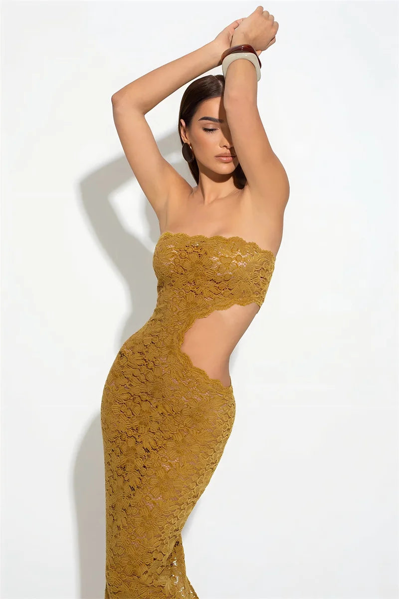 Off-shoulder Backless Sexy Maxi Women Dress