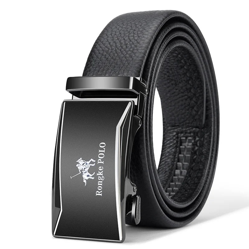 Men's Genuine Leather Belt Adjustable Waistband