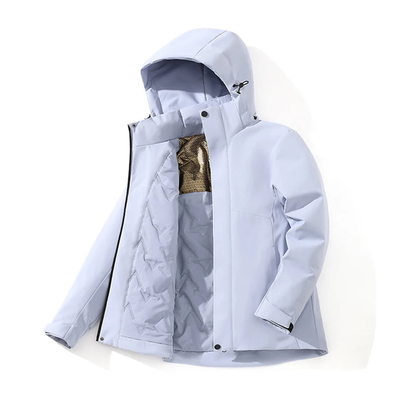 Unisex Winter Warm Water/windproof Fleece Jacket Hiking Climbing Trekking Skiing Rain Coat