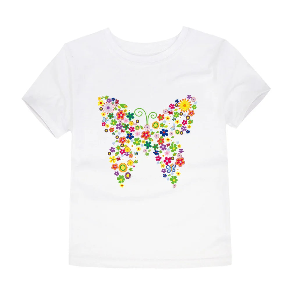 100% Cotton Toddler Girl T- Shirts