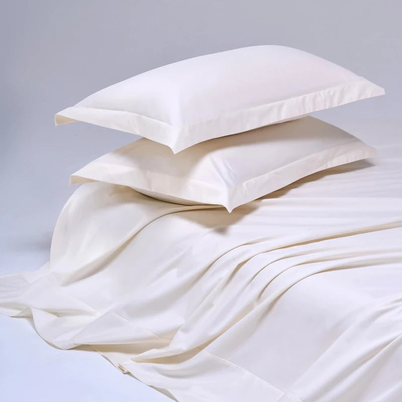 100% Egyptian Cotton Bed Sheet Set 1000TC Size Single, Double & Queen
