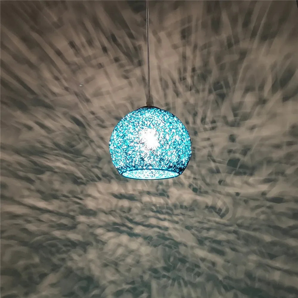 Color Aluminum Wire Chandelier Lighting Fixtures