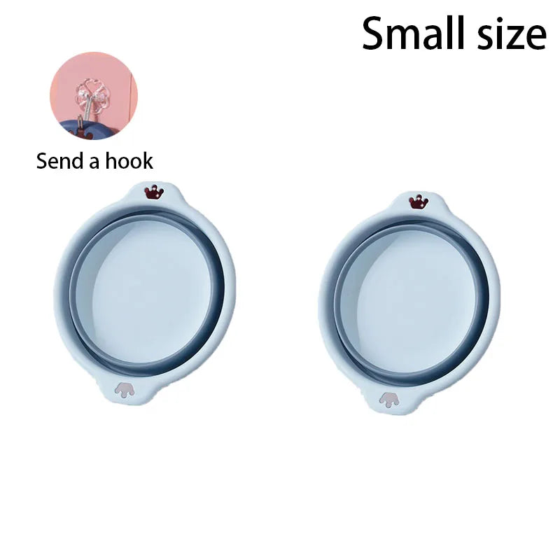 1-4PCS Foldable Travel Laundry Foot Washing Plastic Basin