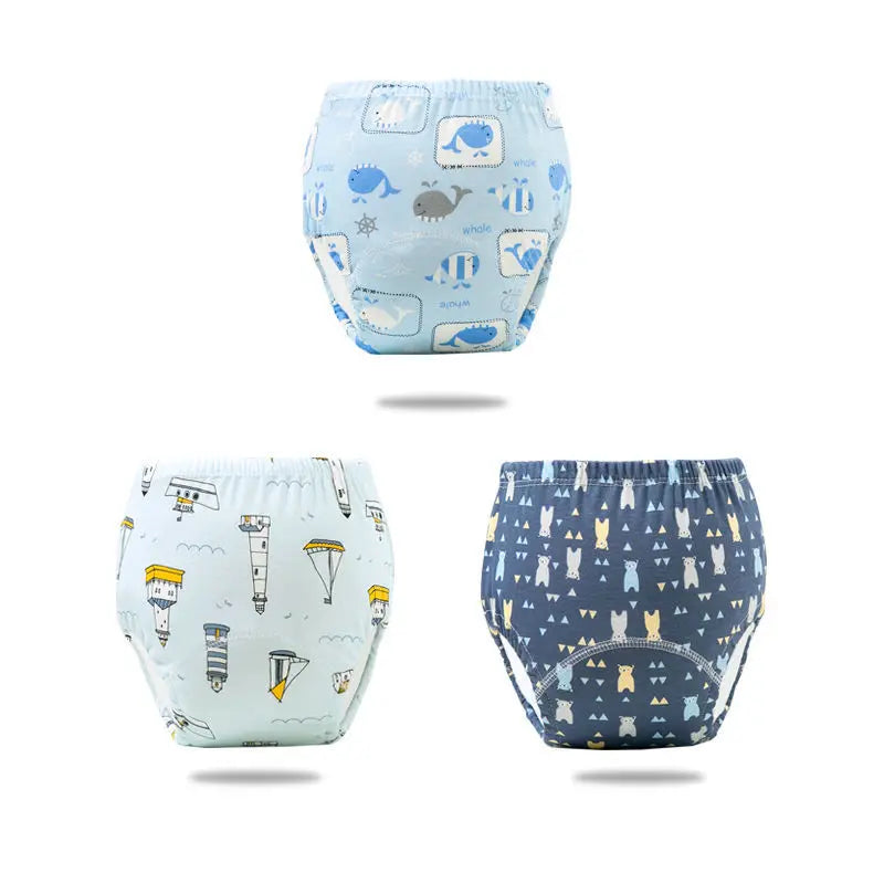 Reusable Infant Ecological Baby Diaper Training Pants Waterproof Washable Breathable Cotton Baby Underwear