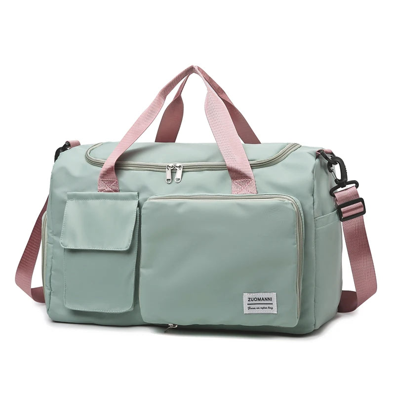 Carry On Travel Bag Large Capacity Bag with Compartment Sports Fitness Bags for Women