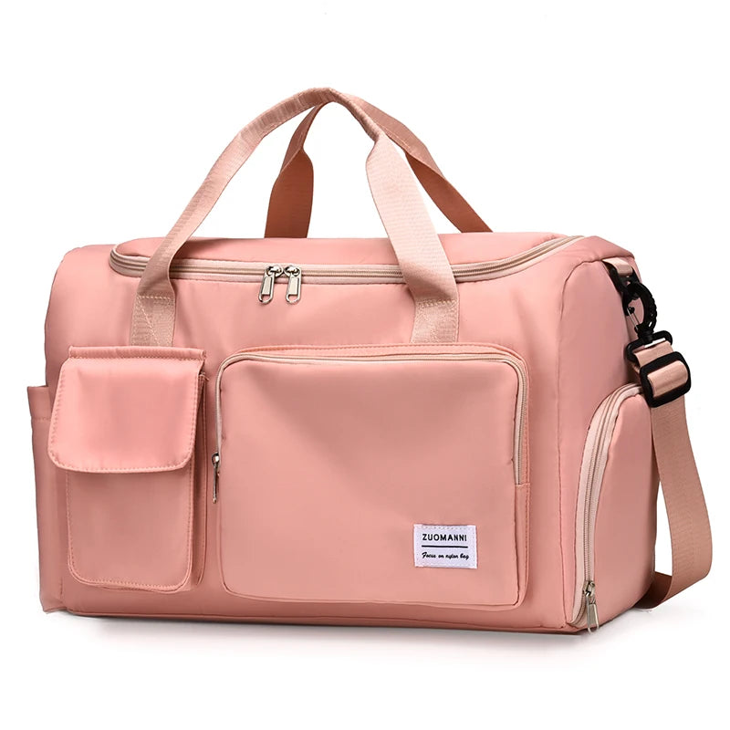 Carry On Travel Bag Large Capacity Bag with Compartment Sports Fitness Bags for Women