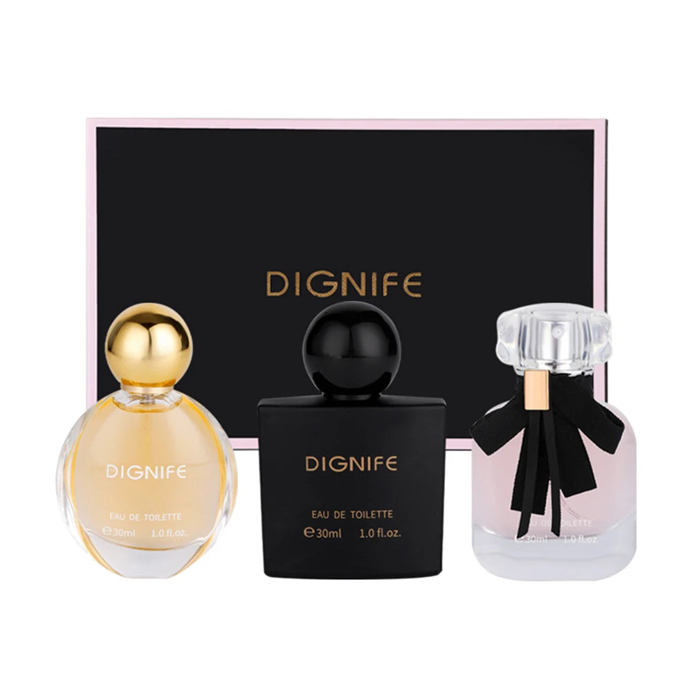 High Quality Women Perfume 90ml Floral Fruity Scent Body Spray Perfumes Gift Box 3pcs Set