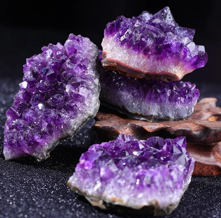 10-40g 1PC Amethyst Geode Natural Crystal Quartz Stone Mineral Decorative Irregular Shape Raw Stone Home Decor