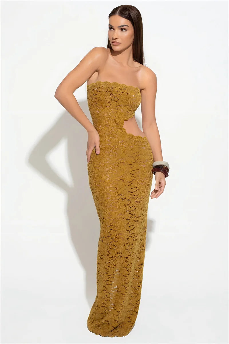 Off-shoulder Backless Sexy Maxi Women Dress