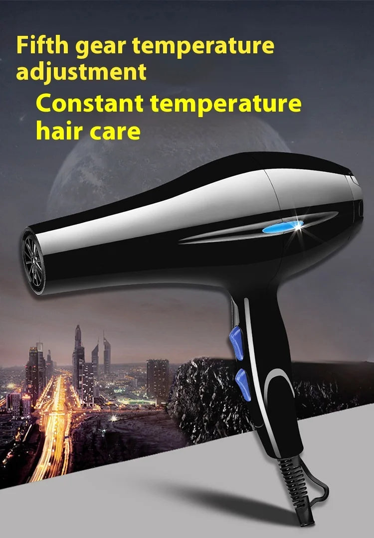 2200W Professional Powerful Hair Dryer Fast Heating Hot And Cold