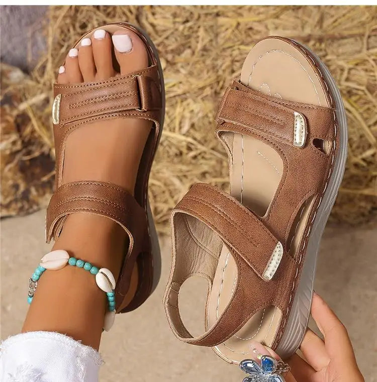 Women Summer Walking Sandals Shoes Wedge Non-Slip