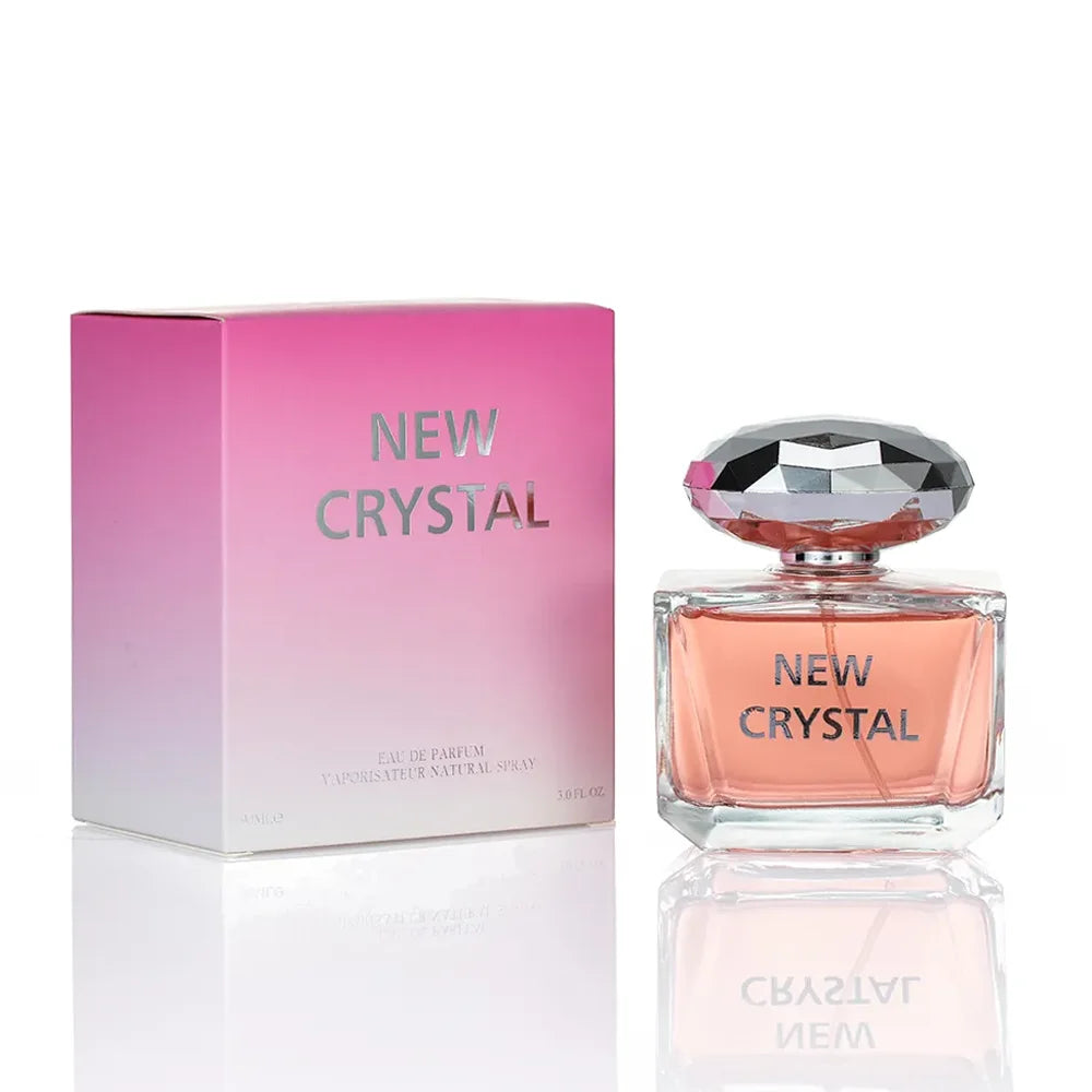 100ML 3.4FL.OZ New Crystal Long-lasting Perfumes for Women, Fruity Floral
