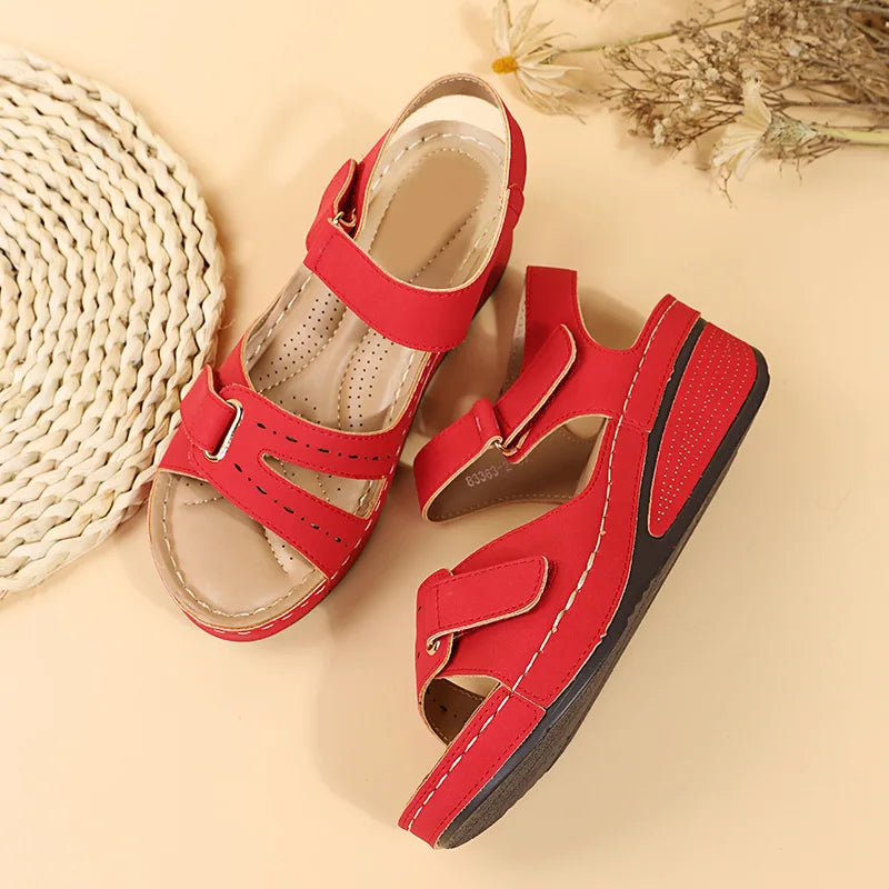 Women Soft Comfortable Stitching Sandals Open Toe