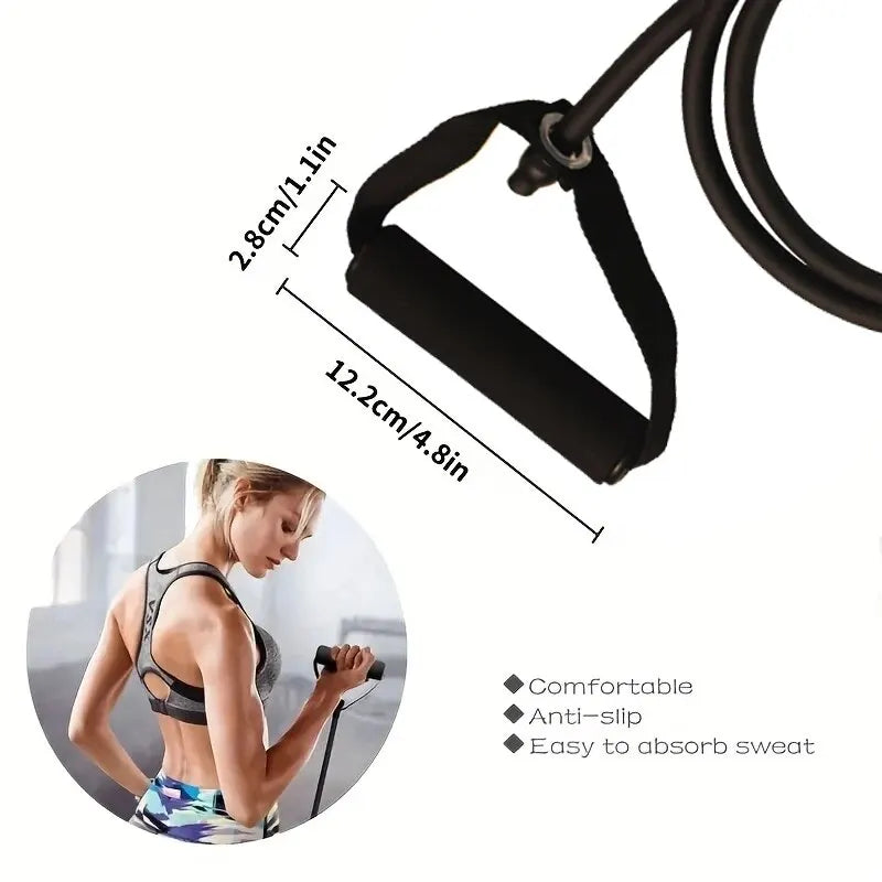 Resistance Exercise Bands With Handles For Men Women