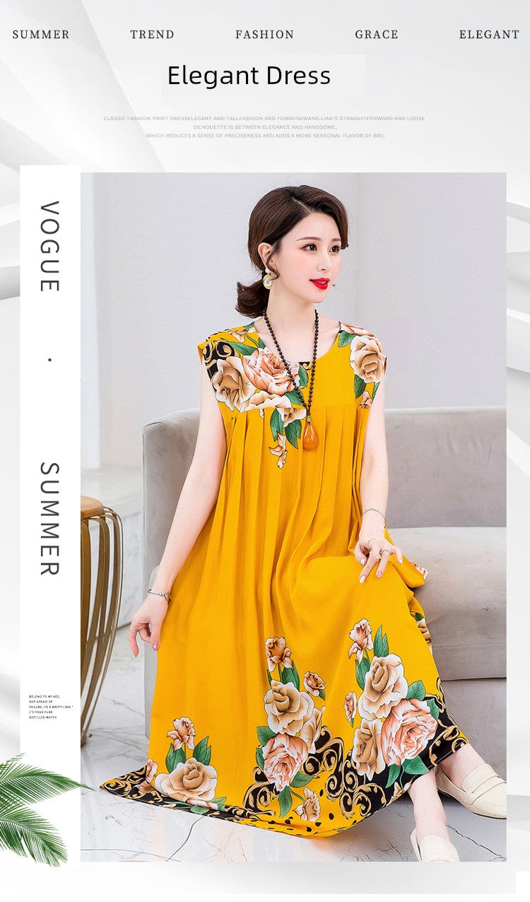 Summer Pure Cotton Stylish Extra Large Size 110.00kg Dress or Sleepwear