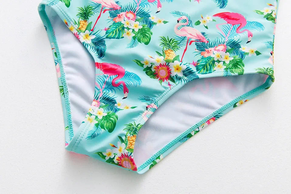 Girl Swimsuit One-Piece Mermaid Fish Scale Unicorn Children's Swimwear 2 - 8 Years