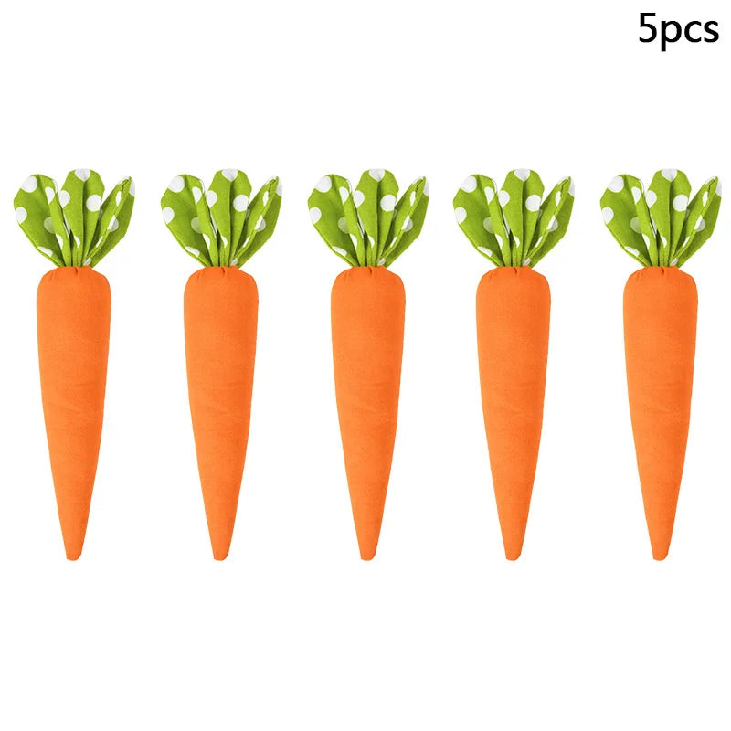 1/5pcs Easter Spring Carrot Ornaments
