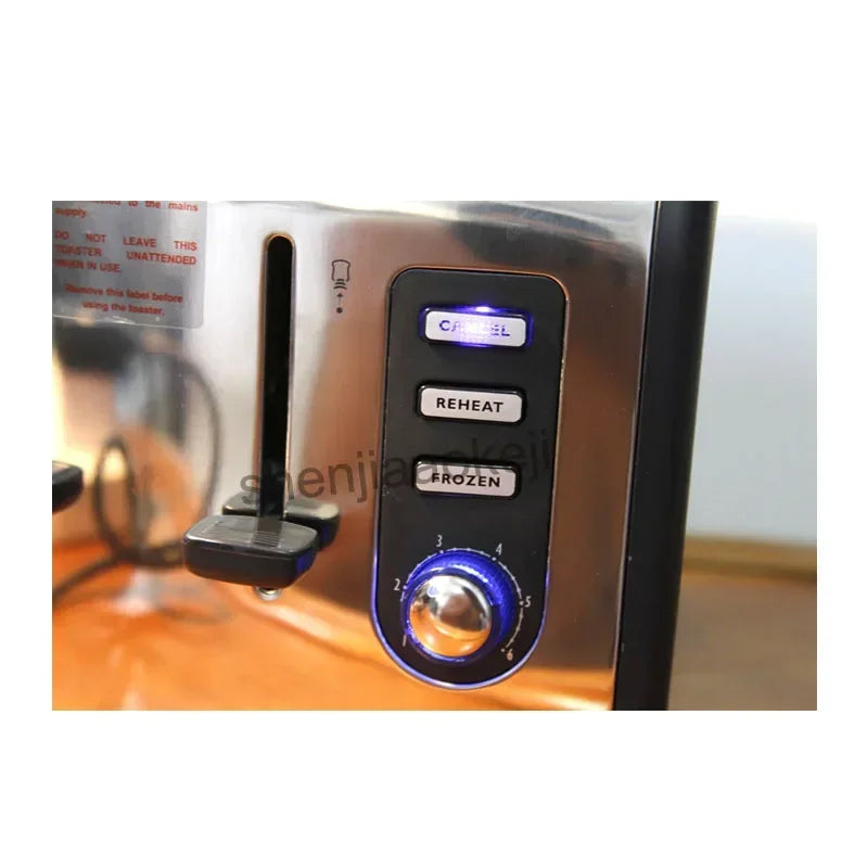Household 220v Stainless Steel 4slices Toaster Automatic Toaster CFDQ004 Electric Oven Toaster Breakfast Machine Baking Heating
