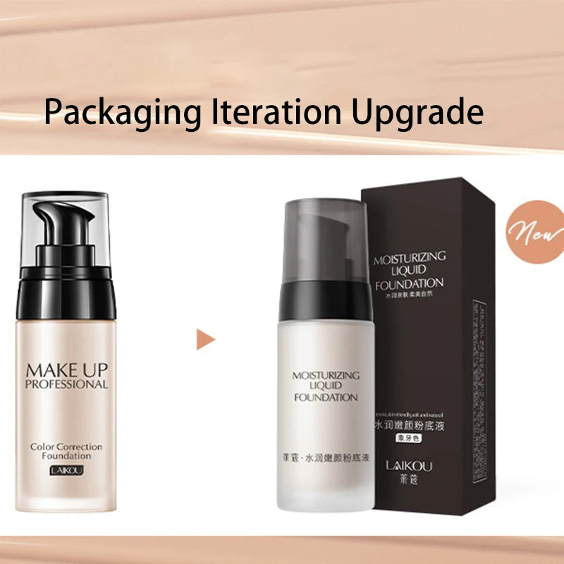 Makeup Base Face Liquid Foundation BB Cream Concealer Moisturizer Oil-control Whitening Waterproof 40g