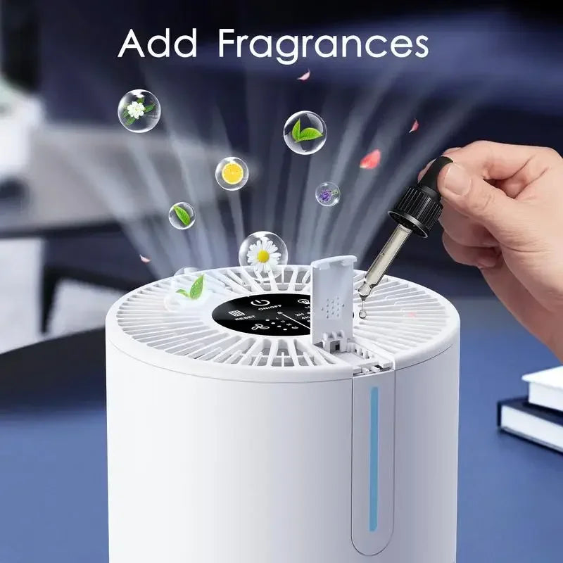 2 Packs MOOKA Air Purifiers for Home Bedroom Up to 300Ft² H13 True HEPA Filter Protable with USB Cable