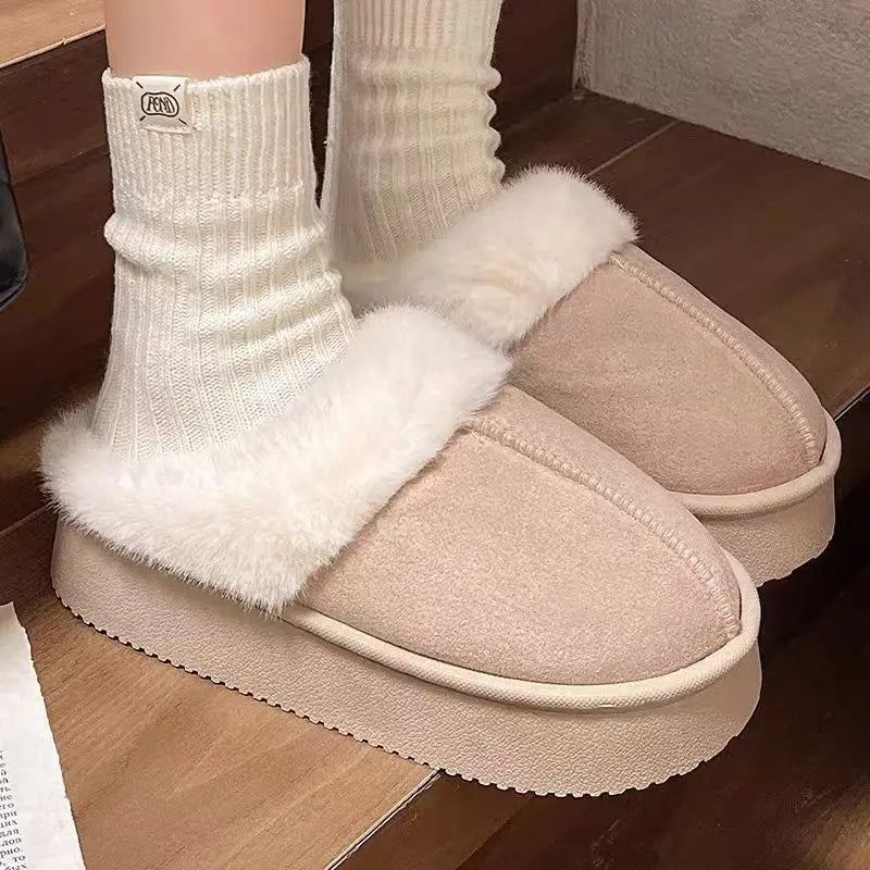 Winter/Autumn Warm Women Fashion Slippers Shoes Indoor/Outdoor EVA Thick Sole Anti-Slip Unisex