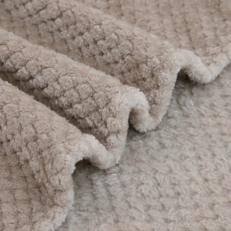 Baby Blanket Soft Fleece Infant Thick Quilt Wrap Warm Blanket