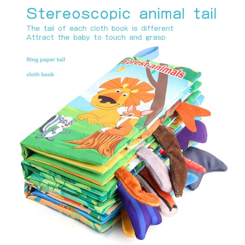 New Baby Cloth Books Visual and Auditory Training Early Educational Toys for Toddlers 12-72 Month