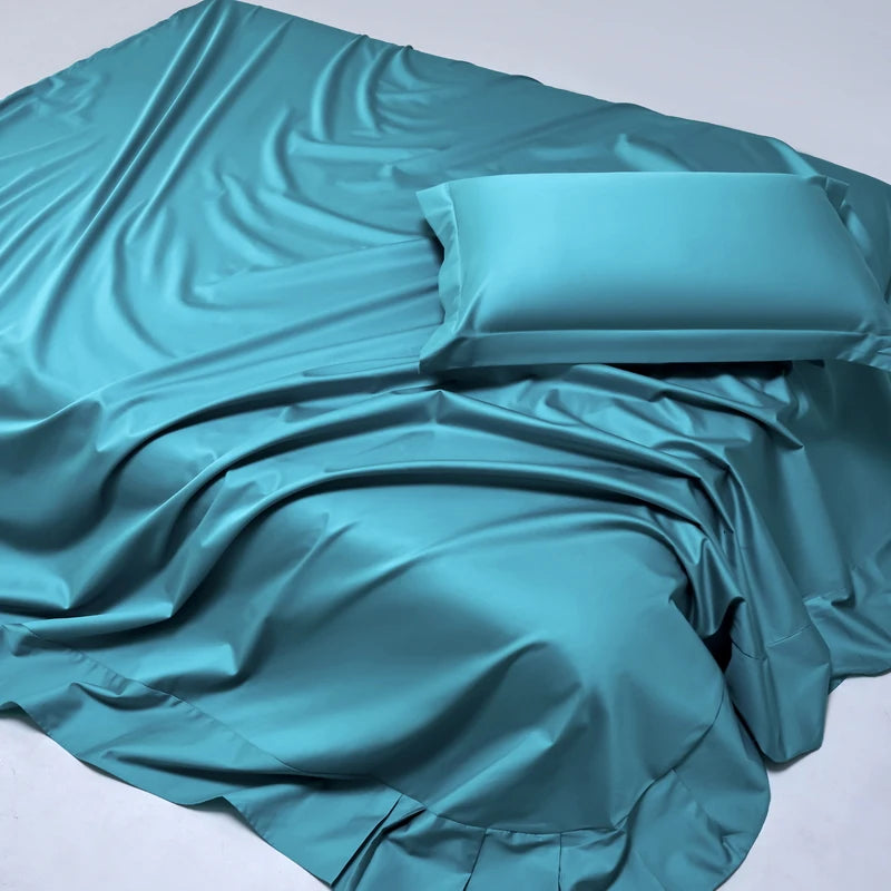 100% Egyptian Cotton Bed Sheet Set 1000TC Size Single, Double & Queen