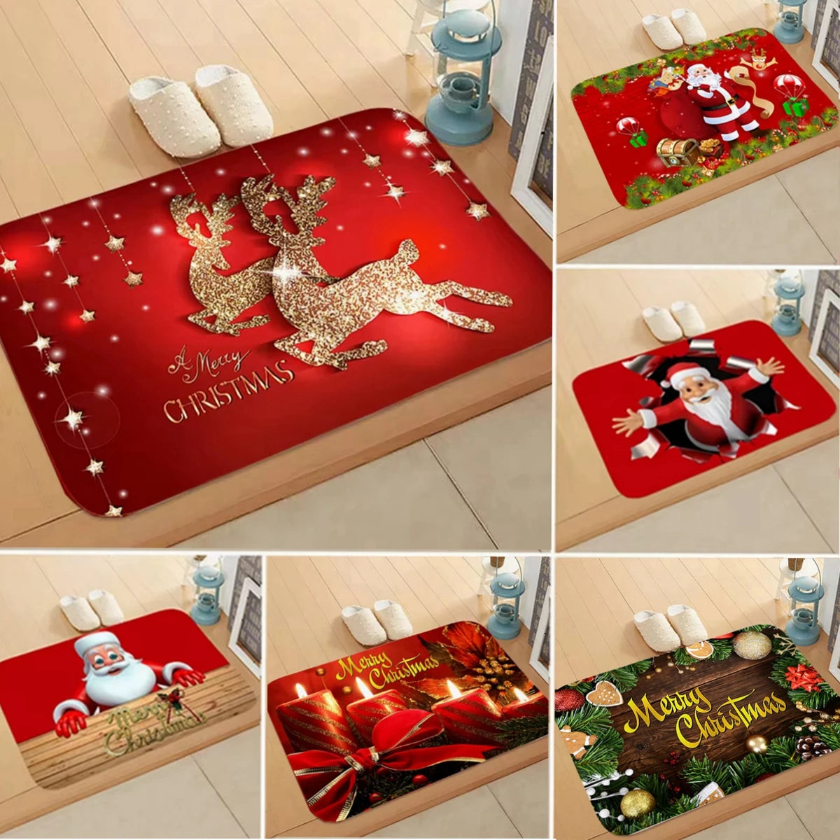 Christmas Decor Santa Claus Door Mat