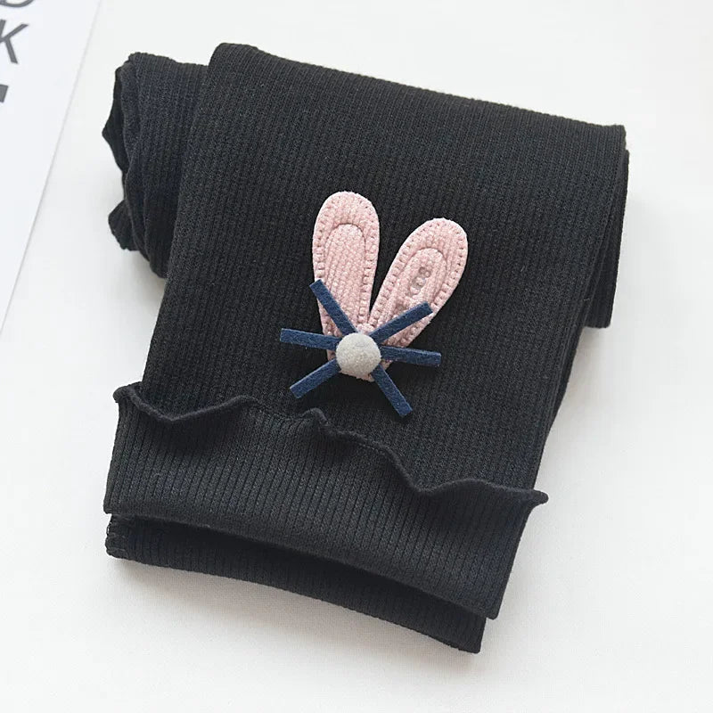 Girls Cotton Leggings Elastic Waist