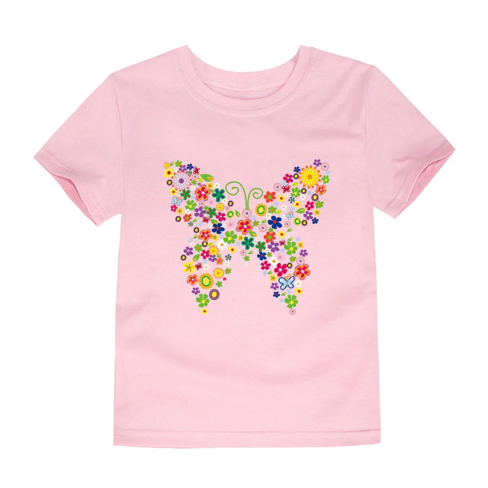 100% Cotton Toddler Girl T- Shirts