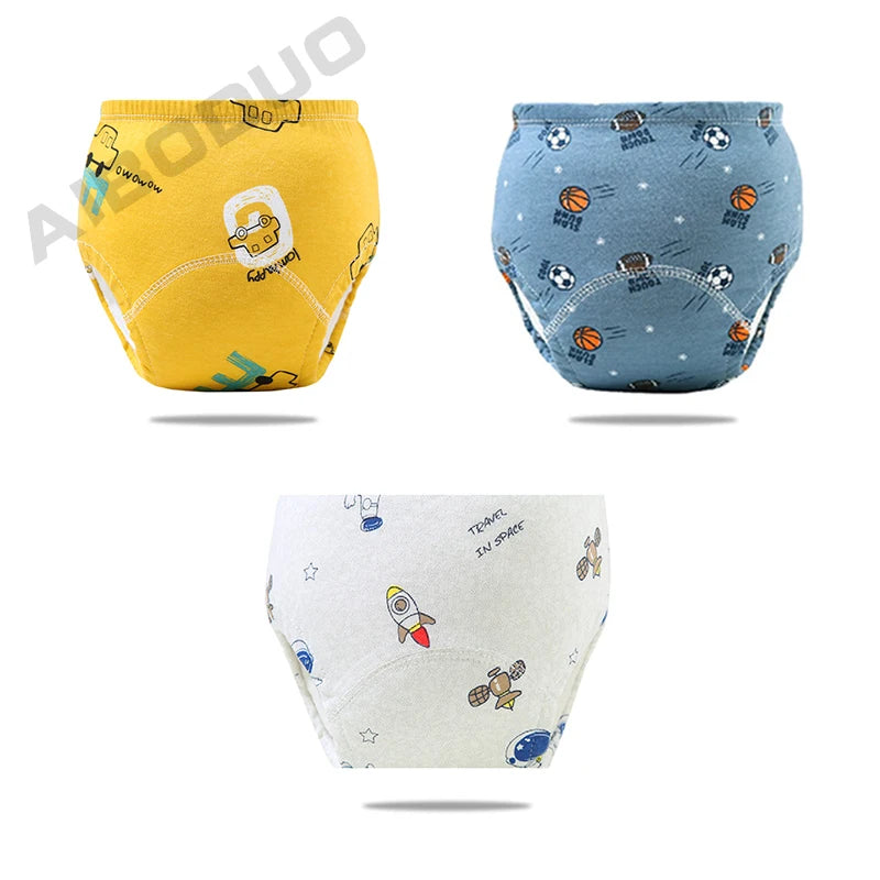 Reusable Infant Ecological Baby Diaper Training Pants Waterproof Washable Breathable Cotton Baby Underwear